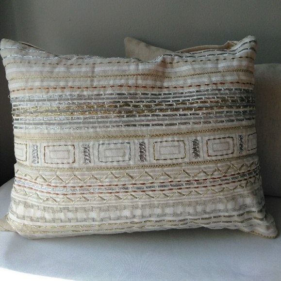 Kim Seybert Bedding Set Of Two Kim Seybert Living Throw Accent Pillows Poshmark